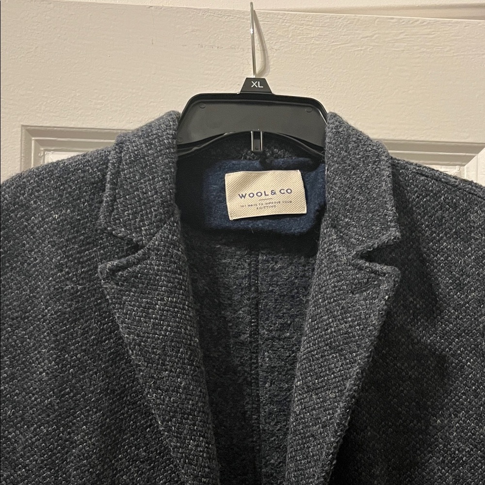 EC Wool & Co Men's Gray Blazer Size M - Picture 3 of 6